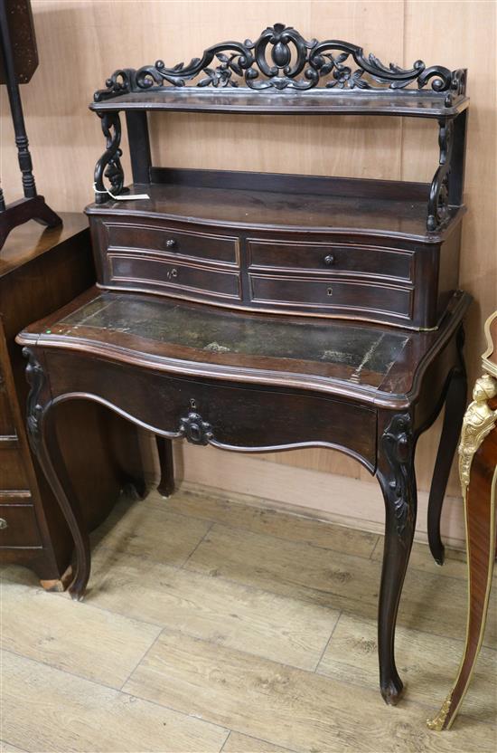 A ladys writing desk W.81cm